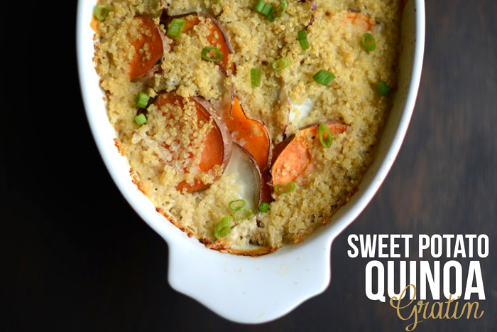 Sweet Potato Quinoa Gratin #vegetarian #glutenfree #fitfluential