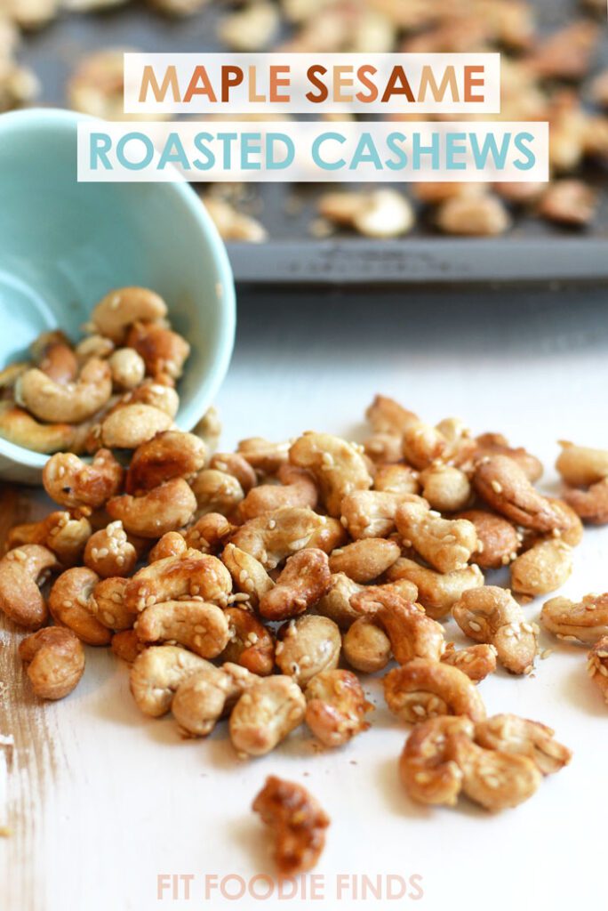 Maple Sesame Roasted Cashews- the best tasting nuts ever!