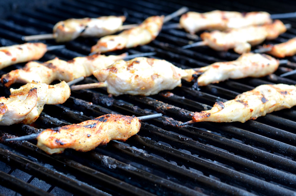 BBQ Rubbed Chicken Skewers