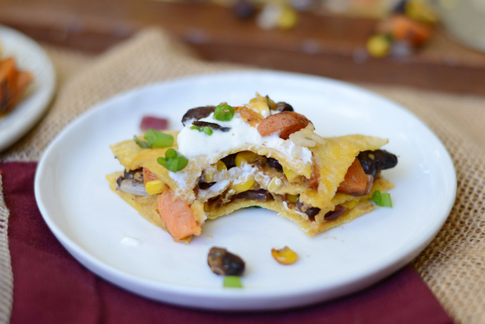 Healthy Double Decker Sweet Potato Tostada