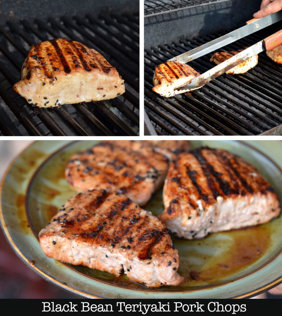 BLACK BEAN TERIYAKI PORK CHOPS 