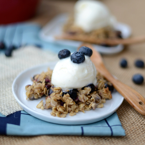 HEALTHY BLUEBERRY COBBLER