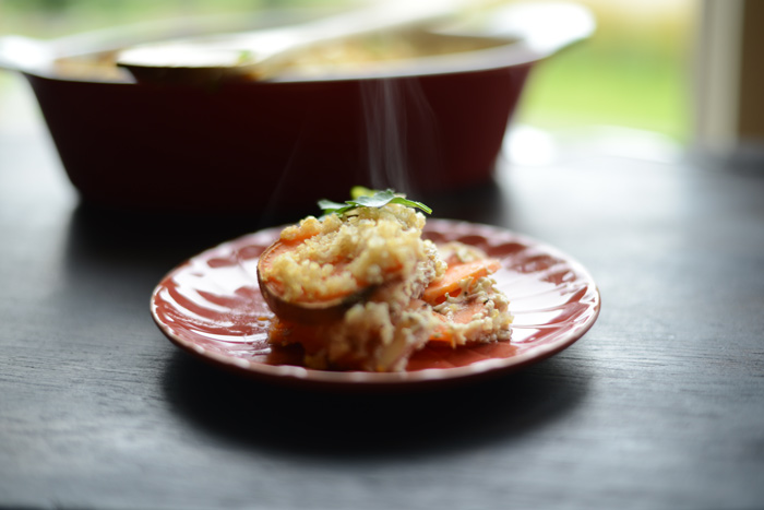 Sweet Potato Quinoa Gratin #vegetarian #glutenfree #fitfluential