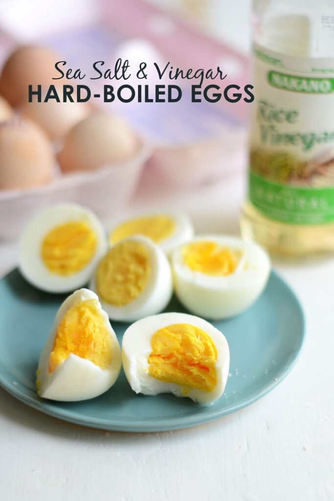 Sea Salt and Vinegar Hard-Boiled Eggs #healthy #recipe