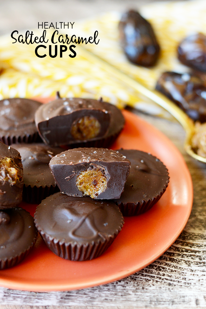 Healthy Salted Caramel Cups