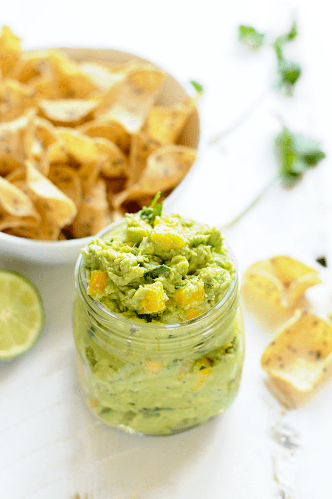 Mango Guacamole - Get tropical with your classic guacamole recipe and add in some fresh mango. Serve with your favorite tortilla chip and you've got yourself the best snack ever!