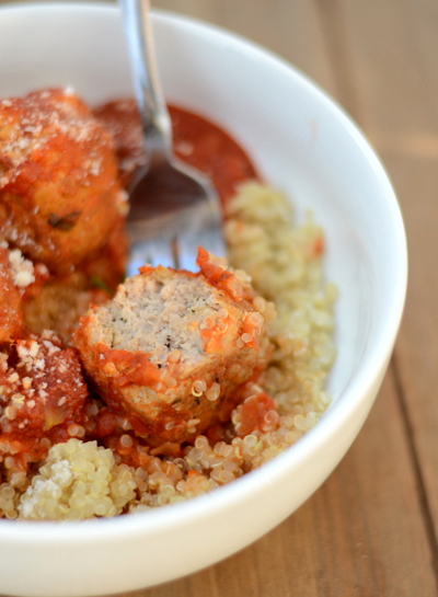 Quinoa n' Meatballs #glutenfree