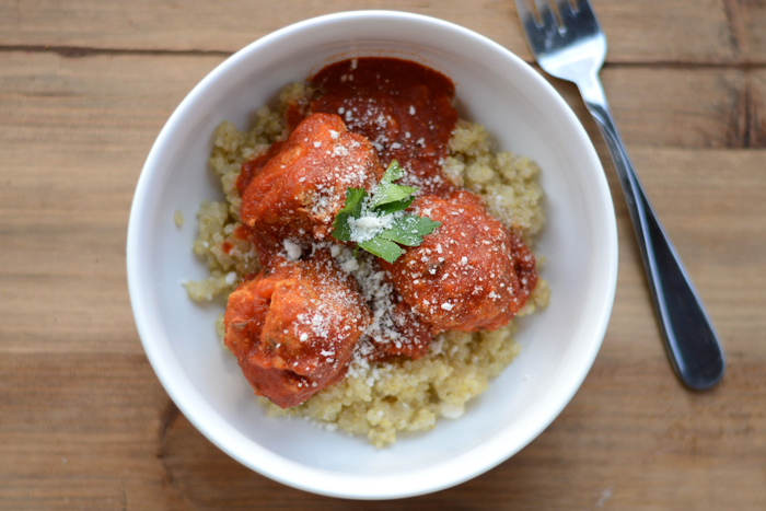 Quinoa n' Meatballs #glutenfree