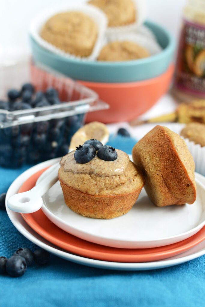 Almond Butter Banana Bread Muffins