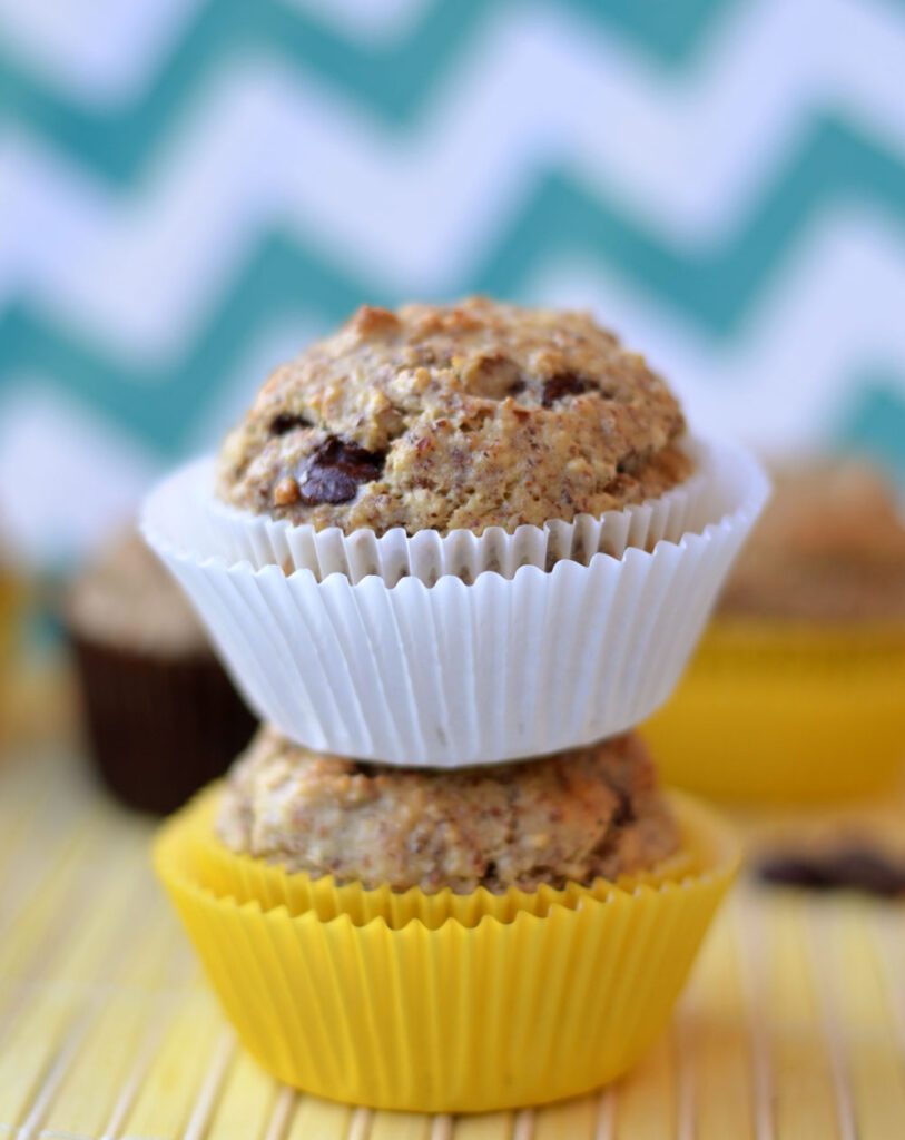 PALEO BANANA CHIP MUFFINS