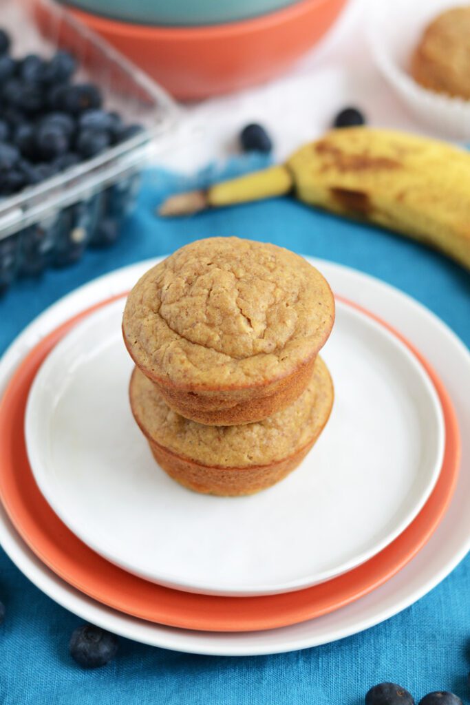 Almond Butter Banana Bread Muffins