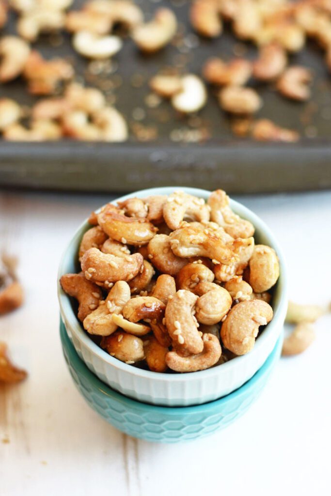 Maple Sesame Roasted Cashews- the best tasting nuts ever!