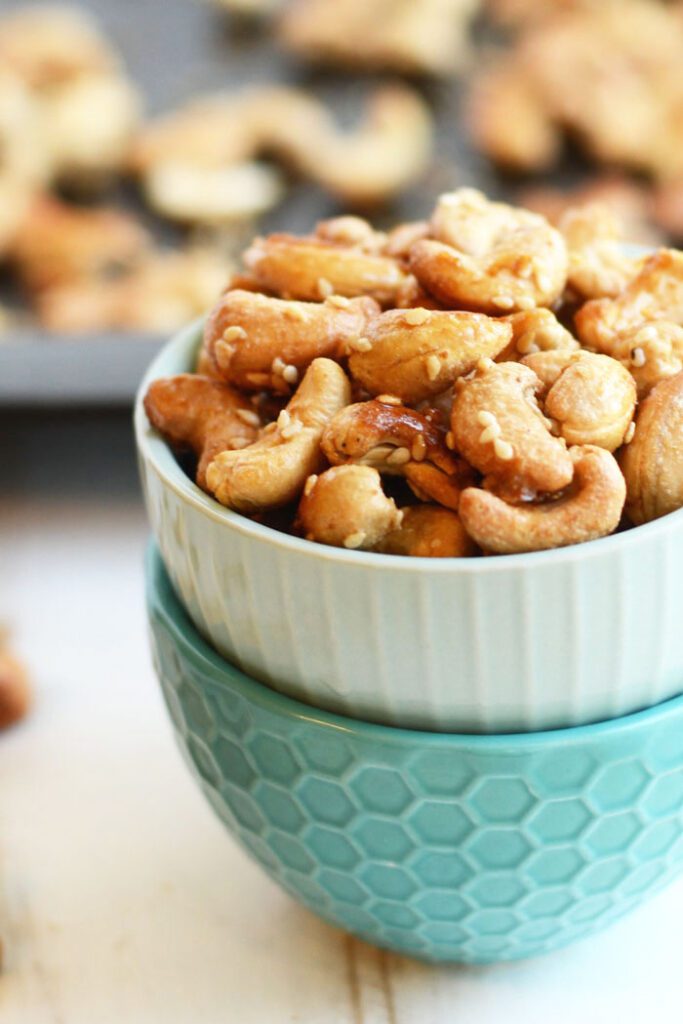 Maple Sesame Roasted Cashews- the best tasting nuts ever!