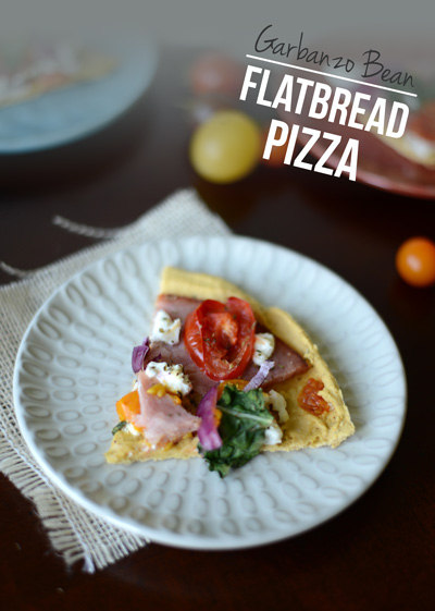 Garbanzo Bean Flatbread Pizza Crust