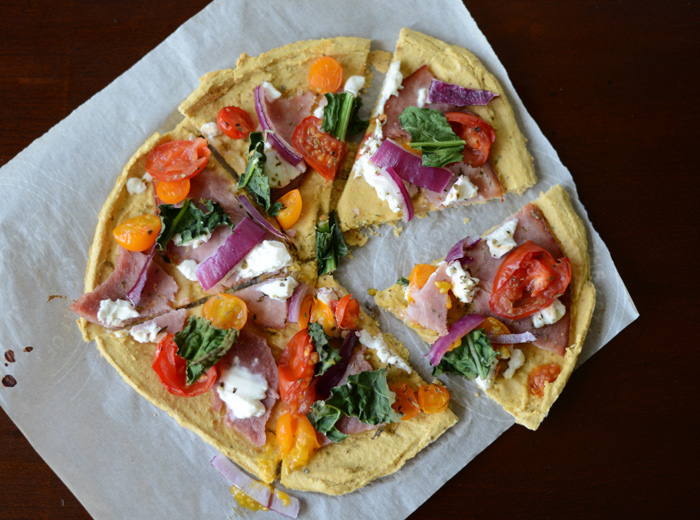 Garbanzo Bean Flatbread Pizza Crust