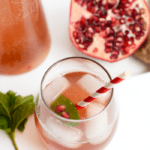 Homemade Sparkling Water Recipe - Pomegranate Ginger Fizz