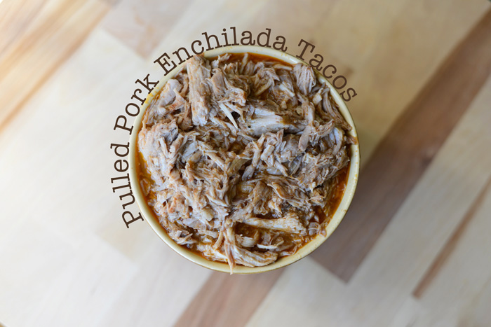 Pulled Pork Enchilada Tacos #fitfluential #glutenfree