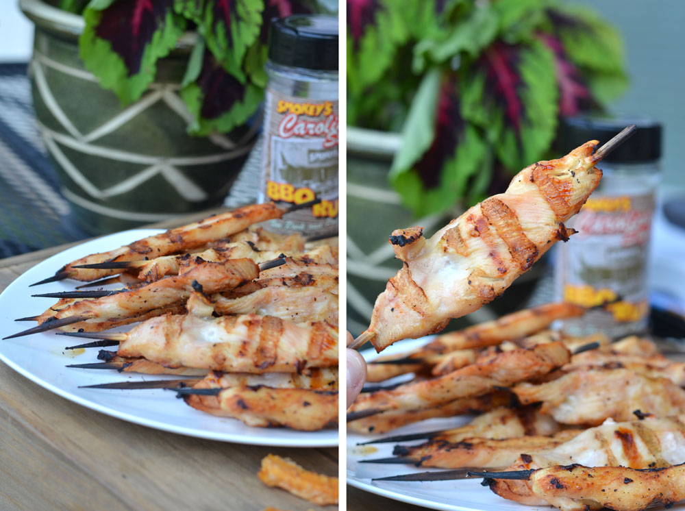 BBQ Rubbed Chicken Skewers