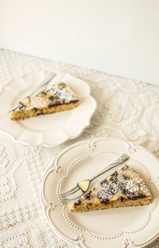 IZY’S CHOCOLATE CHIP AMARETTO TORTE