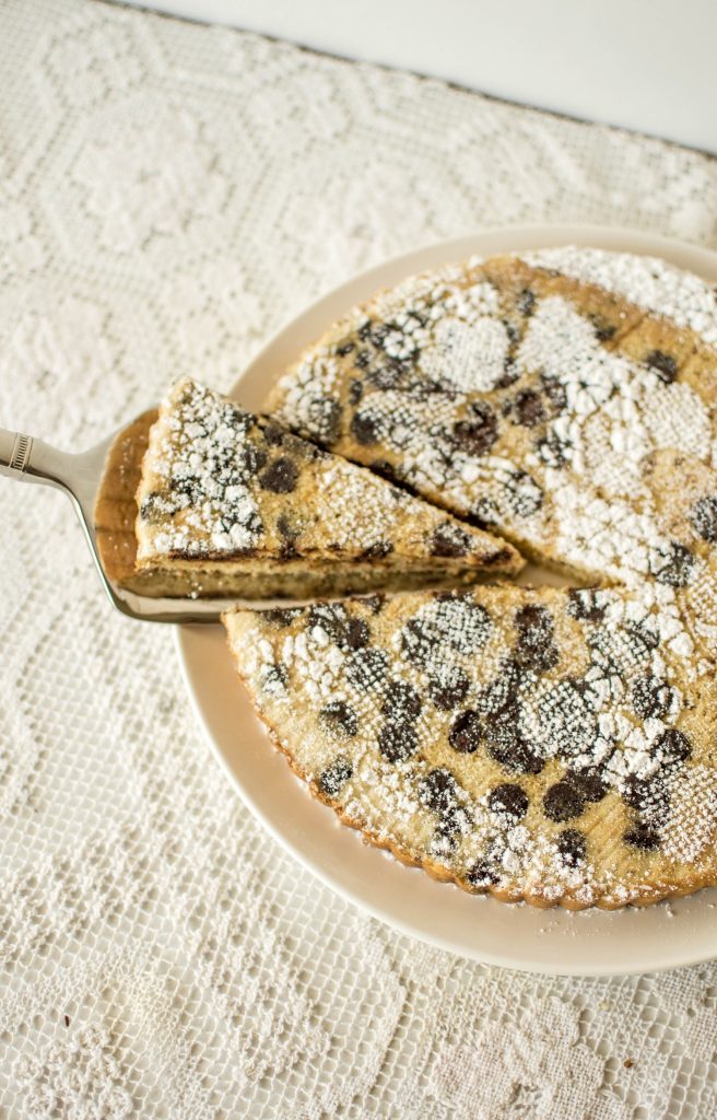 IZY’S CHOCOLATE CHIP AMARETTO TORTE