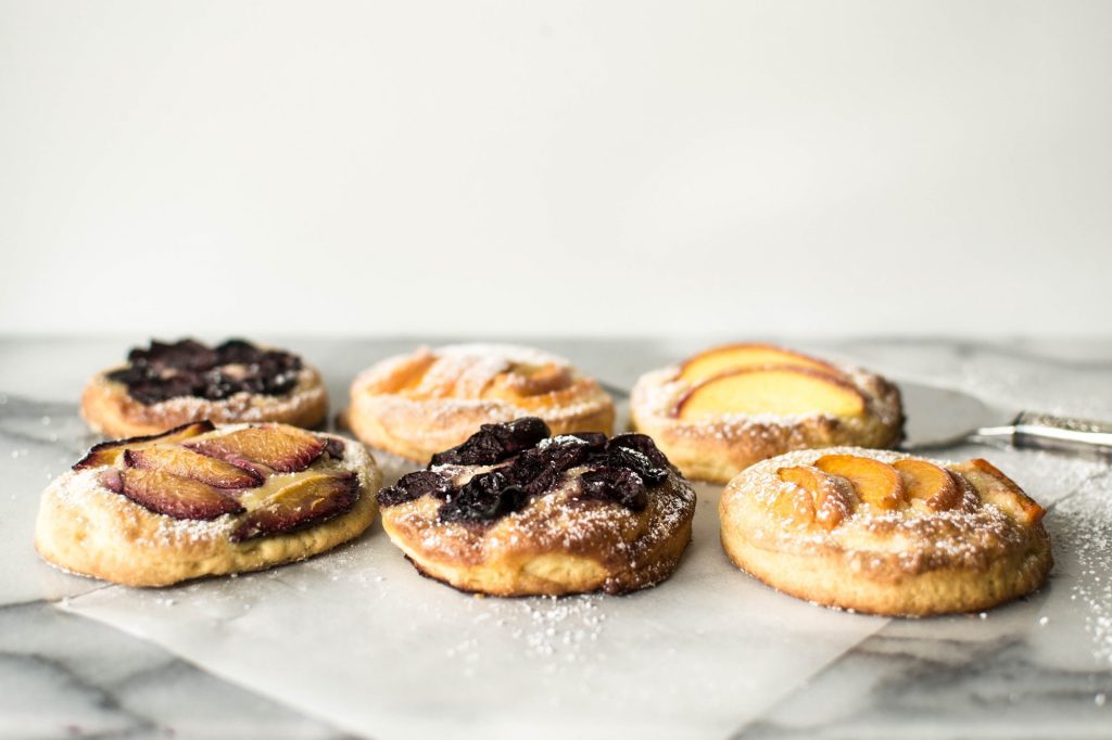 STONE FRUIT BRIOCHE TARTLETS