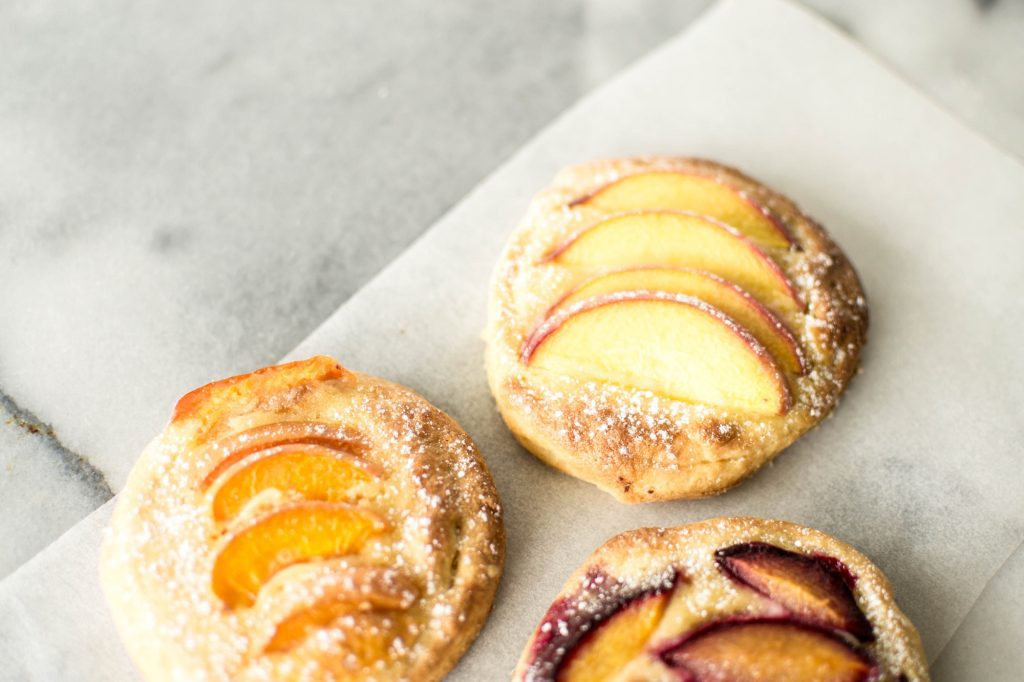 STONE FRUIT BRIOCHE TARTLETS