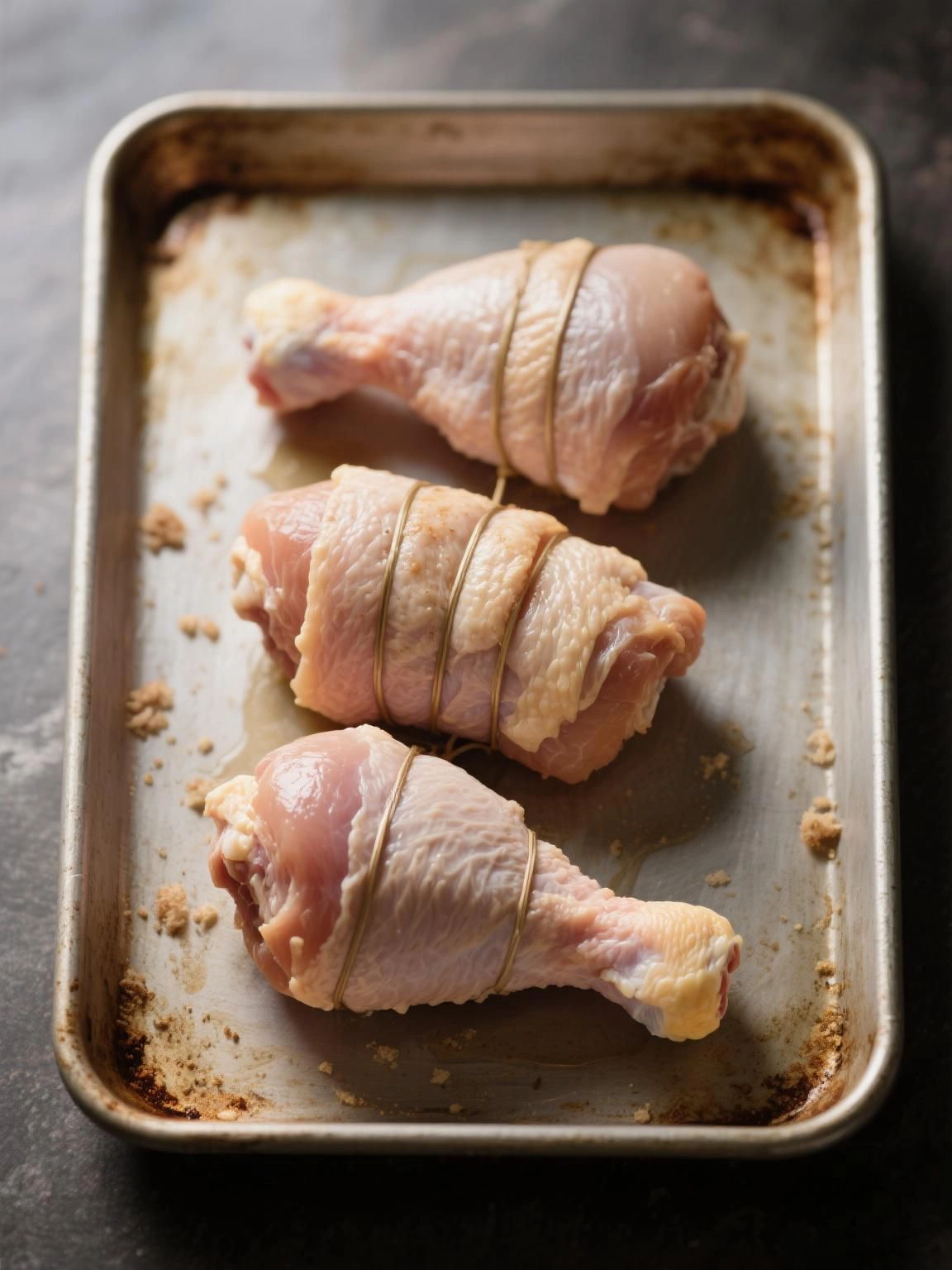 Roll or fold and secure